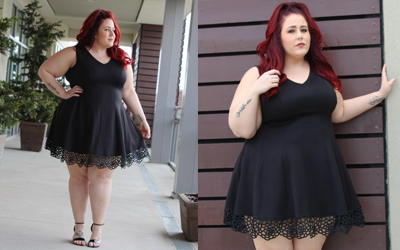 dress barn plus size black dresses